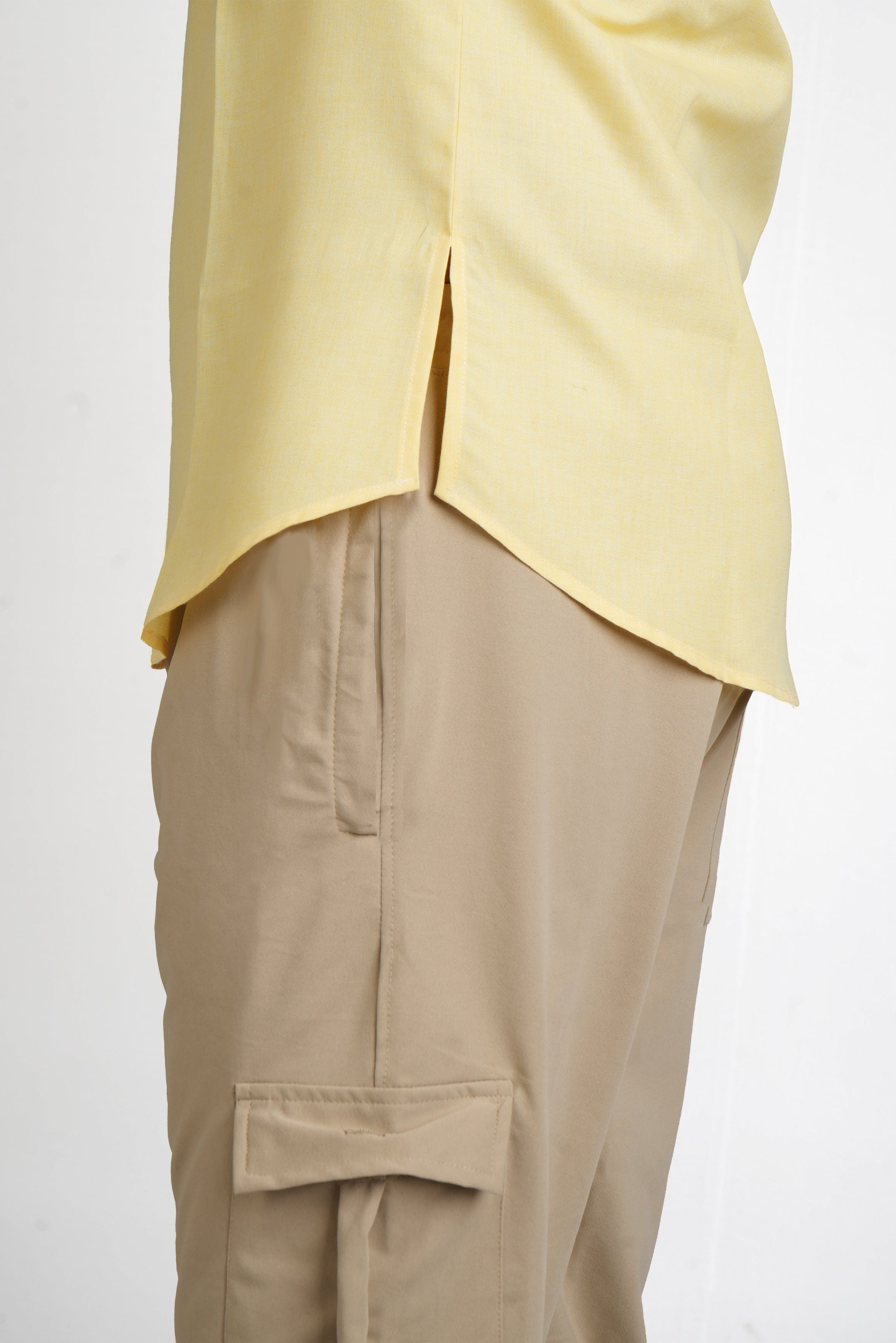 Varanasi Canary Yellow Cotton Shirt