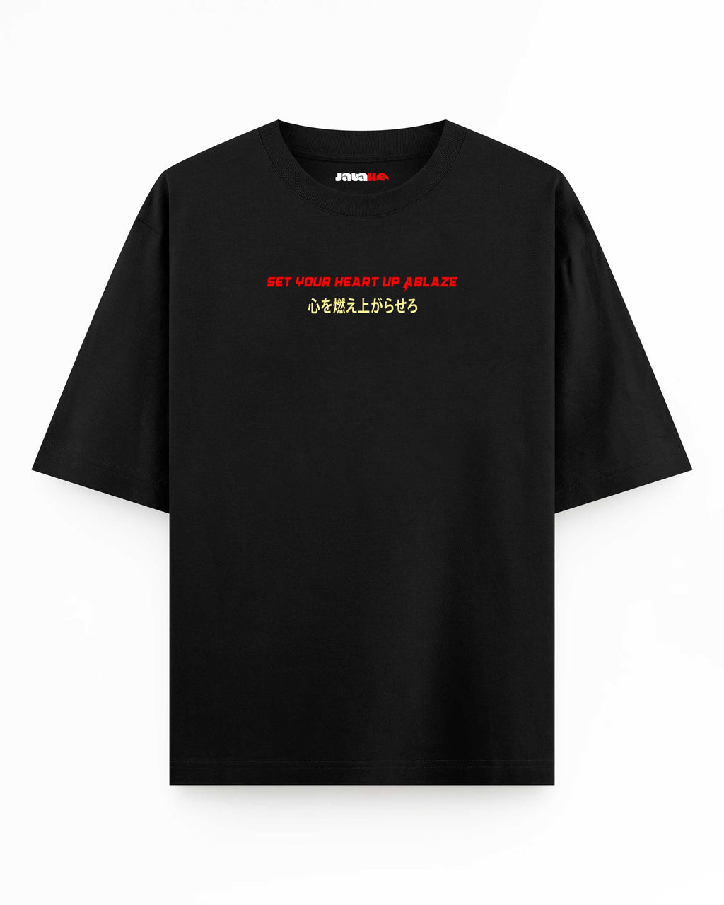 Rengoku Flame Hashira Oversized T-Shirt – Black