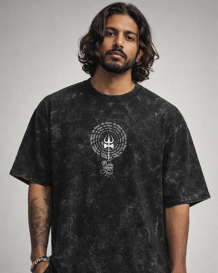 Shiva Acid wash Unisex Tee