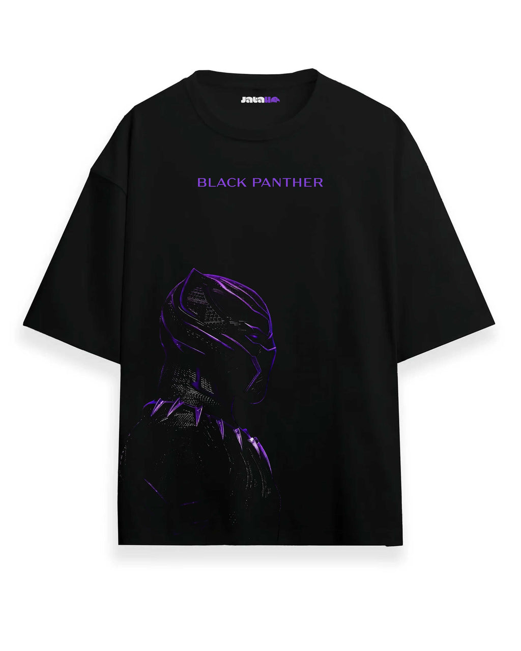 Black Panther Over Sized Tee Black