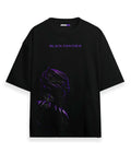 Black Panther Over Sized Tee Black