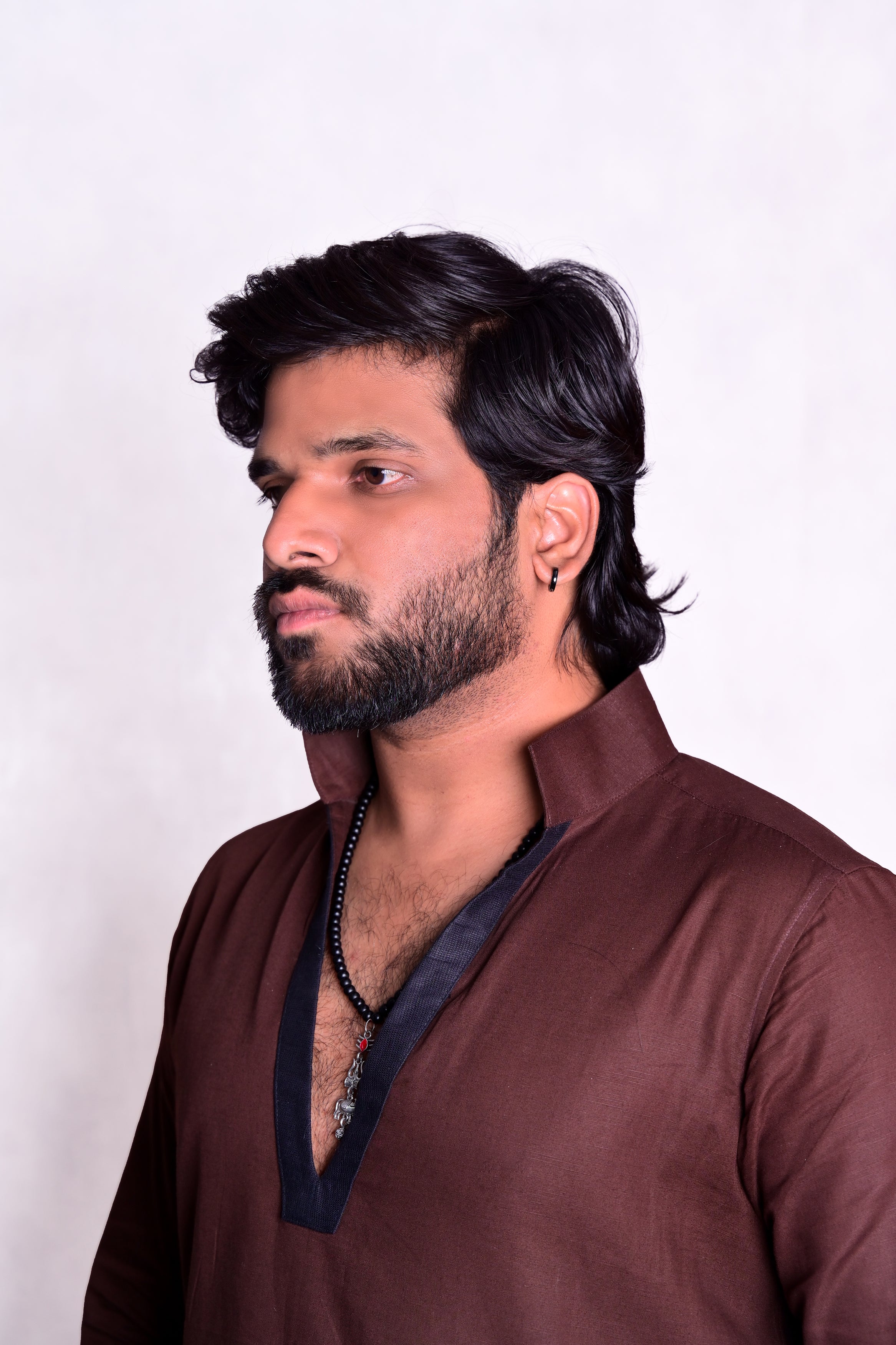 Varanasi Brown Cotton Shirt