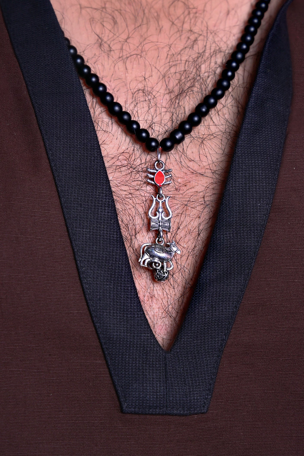 Varanasi Brown Cotton Shirt