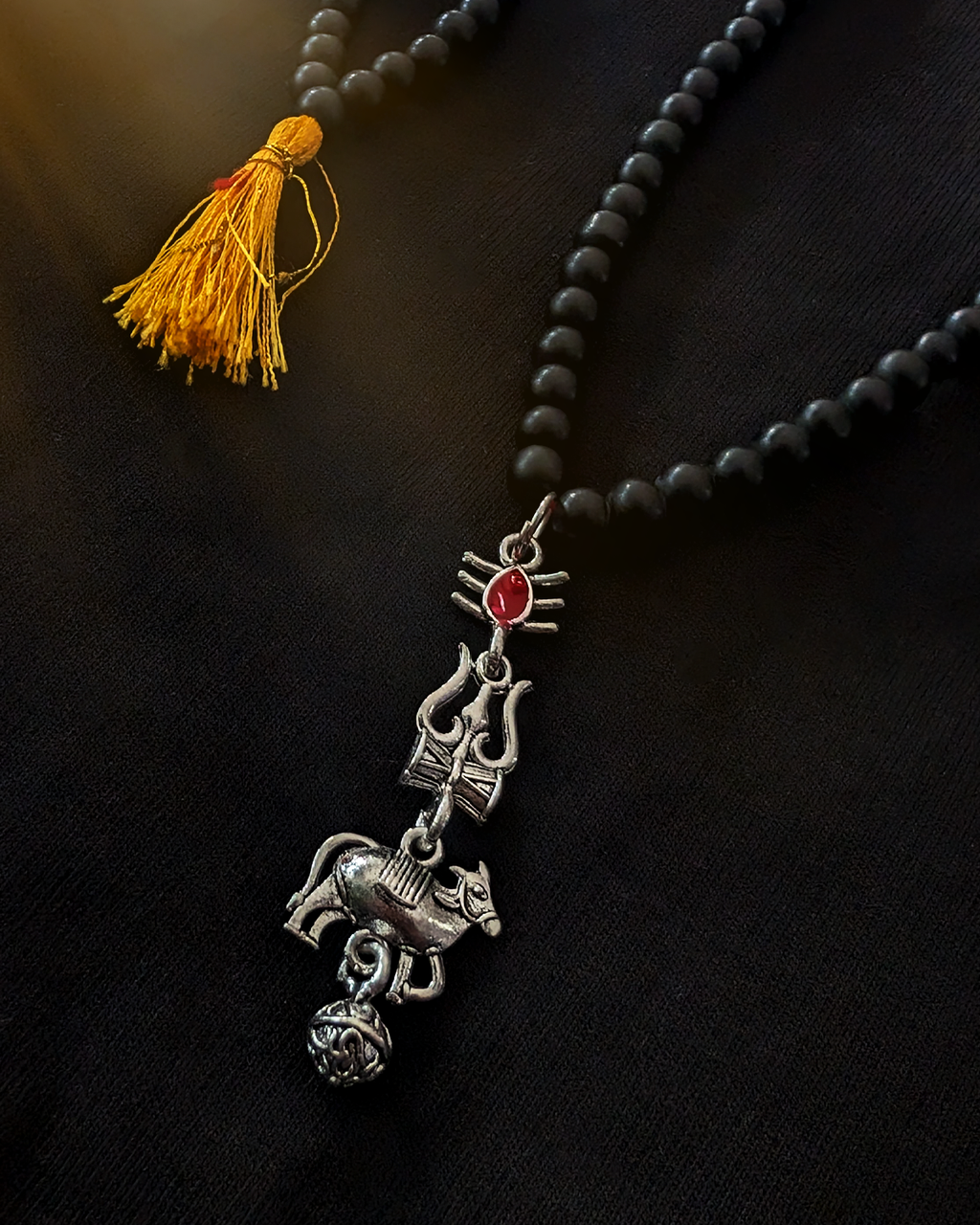 VARANASI Sacred Nandi and Trishul Pendant